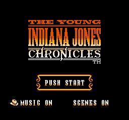 Young Indiana Jones Chronicles, The (USA) - Title Screen