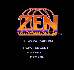 Zen - Intergalactic Ninja (USA) - Title Screen