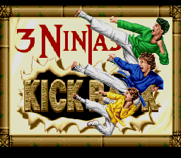 3 Ninjas Kick Back (USA) - Title Screen