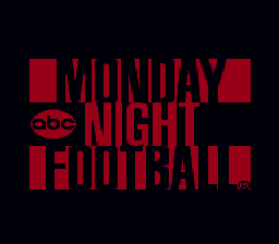 ABC Monday Night Football (USA) - Title Screen