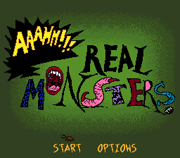 Aaahh!!! Real Monsters (USA) - Title Screen
