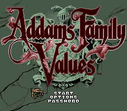 Addams Family Values (USA) (En,Fr,De) - Title Screen