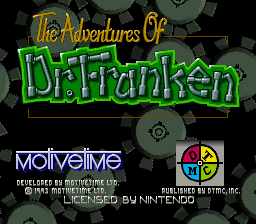 Adventures of Dr. Franken, The (USA) - Title Screen
