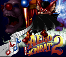 Aero the Acro-Bat 2 (USA) - Title Screen