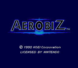 Aerobiz (USA) - Title Screen