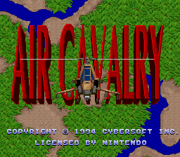 Air Cavalry (USA) - Title Screen