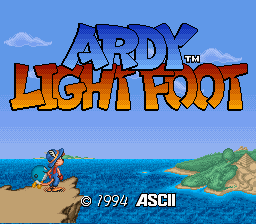Ardy Lightfoot (USA) - Title Screen