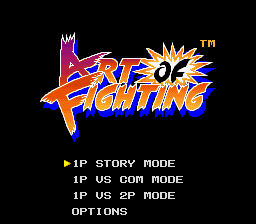 Art of Fighting (USA) - Title Screen