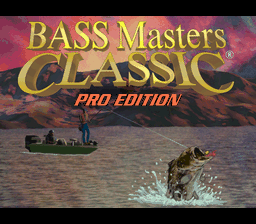 BASS Masters Classic - Pro Edition (USA) - Title Screen
