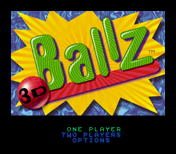 Ballz 3D - Fighting at Its Ballziest (USA) - Title Screen
