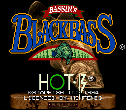 Bassin's Black Bass (USA) - Title Screen