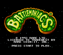 Battletoads in Battlemaniacs (USA) - Title Screen