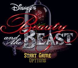 Beauty and the Beast (USA) - Title Screen