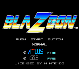 BlaZeon - The Bio-Cyborg Challenge (USA) - Title Screen