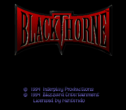 Blackthorne (USA) - Title Screen