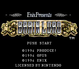 Brain Lord (USA) - Title Screen