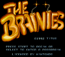 Brainies, The (USA) - Title Screen