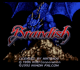 Brandish (USA) - Title Screen