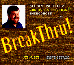 BreakThru! (USA) - Title Screen