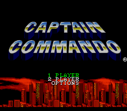 Captain Commando (USA) - Title Screen
