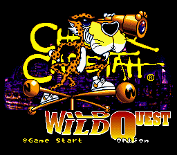 Chester Cheetah - Wild Wild Quest (USA) - Title Screen