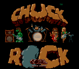 Chuck Rock (USA) - Title Screen