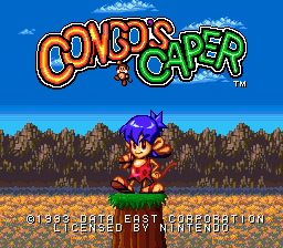Congo's Caper (USA) - Title Screen