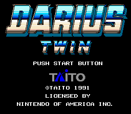 Darius Twin (USA) - Title Screen