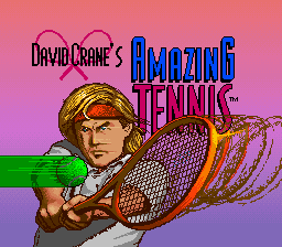 David Crane's Amazing Tennis (USA) - Title Screen