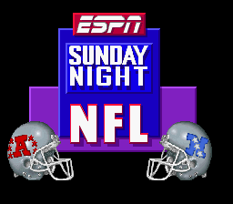 ESPN Sunday Night NFL (USA) - Title Screen