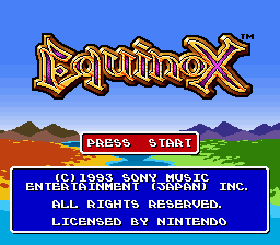 Equinox (USA) - Title Screen