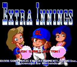 Extra Innings (USA) - Title Screen