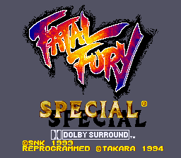 Fatal Fury Special (USA) - Title Screen