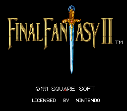 Final Fantasy II (USA) (Rev 1) - Title Screen