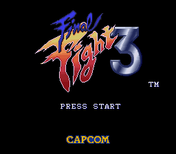 Final Fight 3 (USA) - Title Screen