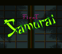 First Samurai (USA) - Title Screen