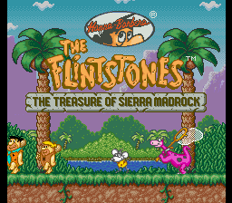 Flintstones, The - The Treasure of Sierra Madrock (USA) - Title Screen