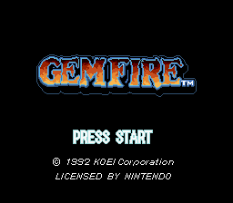 Gemfire (USA) - Title Screen