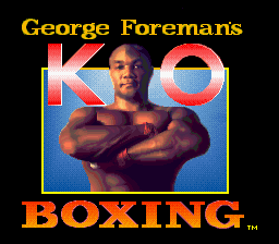 George Foreman's KO Boxing (USA) (Rev 1) - Title Screen