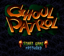 Ghoul Patrol (USA) - Title Screen