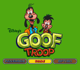 Goof Troop (USA) - Title Screen