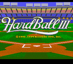 HardBall III (USA) - Title Screen