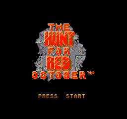 Hunt for Red October, The (USA) - Title Screen