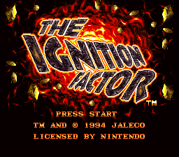 Ignition Factor, The (USA) - Title Screen