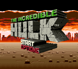 Incredible Hulk, The (USA) - Title Screen