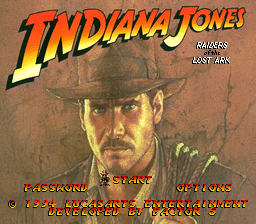 Indiana Jones' Greatest Adventures (USA) - Title Screen