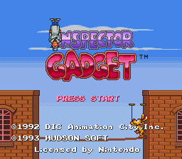 Inspector Gadget (USA) - Title Screen