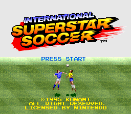 International Superstar Soccer (USA) - Title Screen