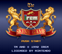 Irem Skins Game, The (USA) - Title Screen