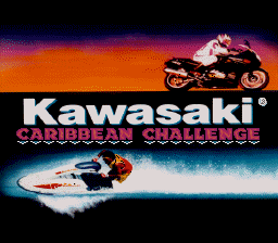 Kawasaki Caribbean Challenge (USA) - Title Screen
